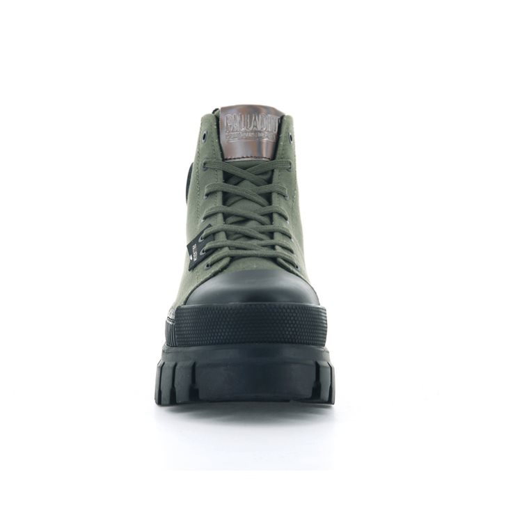 Palladium Revolt Hi TX Platform Schoenen Dames Olijfgroen | NL 20HSOVA